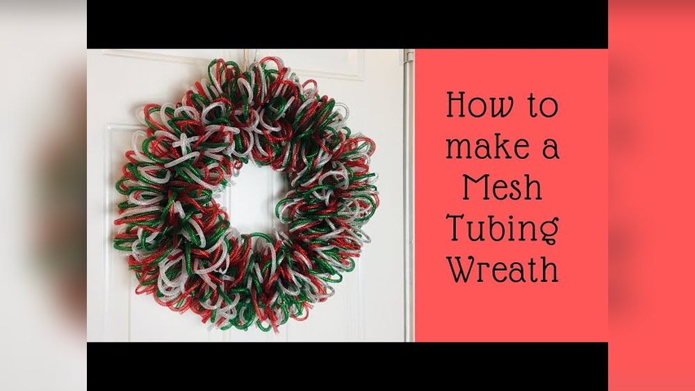 How to Use Decorative Mesh Tube for a Wreath