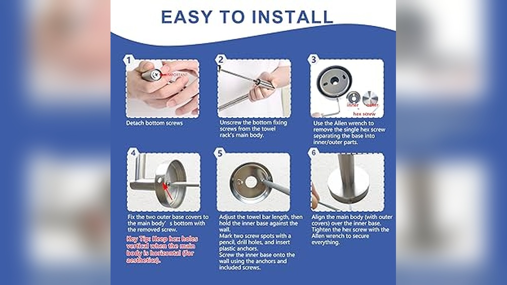 How to Use S Hex to Take down Towel Rack