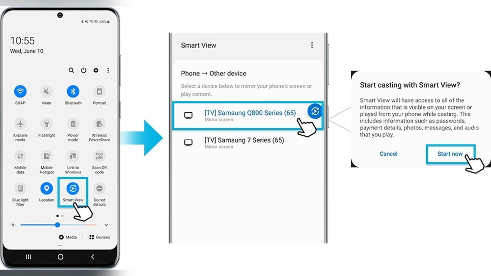 How to Use Smart View Mirror Screen
